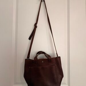 Portland Leather Cognac Almost Perfect Mini Crossbody Purse